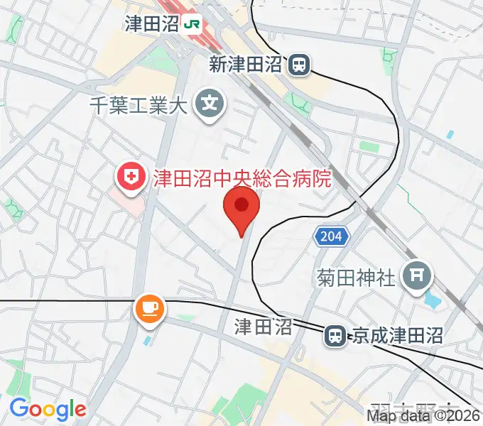 音楽工房ピアスタの地図