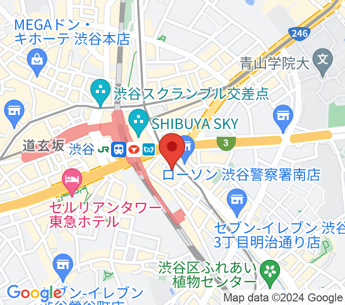 渋谷カフェクロワ の場所