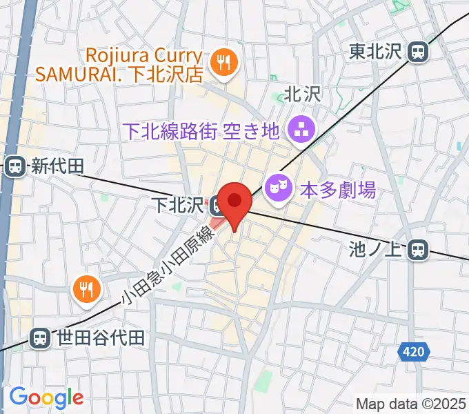 下北沢DRUM SONGの地図