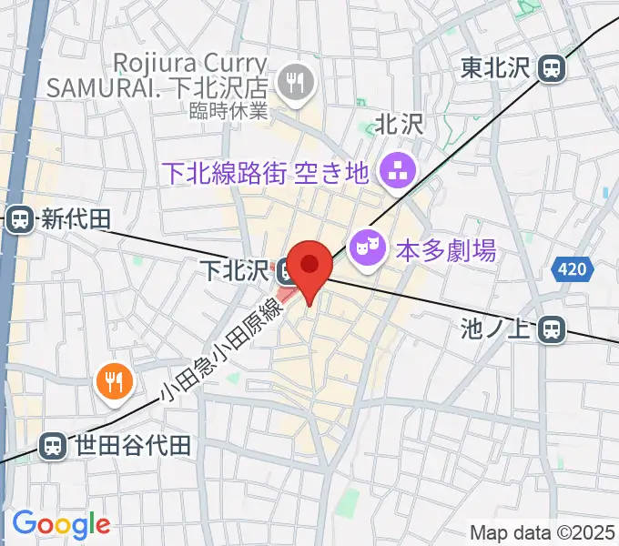 下北沢DRUM SONGの地図