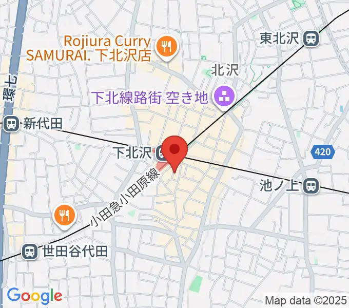 下北沢DRUM SONGの地図