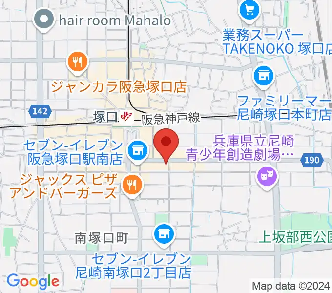 松田楽器ピアノギャラリーの地図