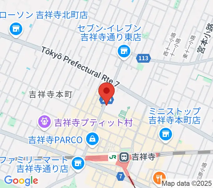 吉祥寺momo curryの地図