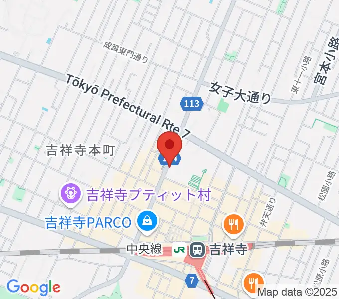 吉祥寺momo curryの地図