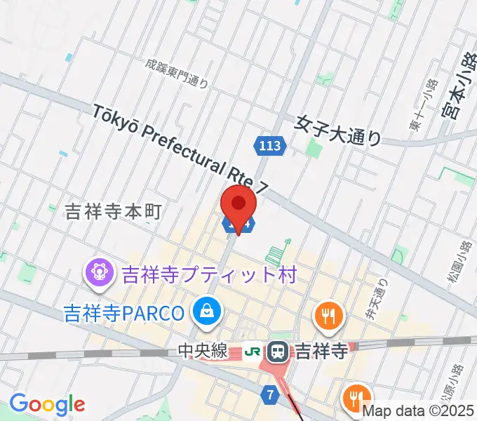 吉祥寺momo curryの地図