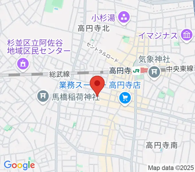 高円寺4thの地図