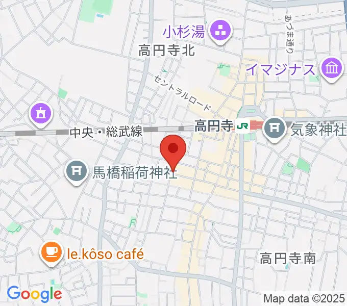 高円寺4thの地図