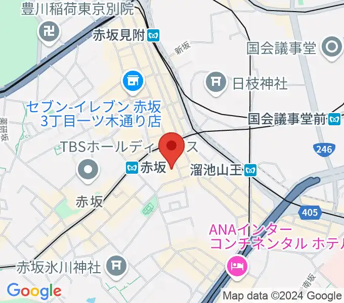 赤坂Jaka'zの地図