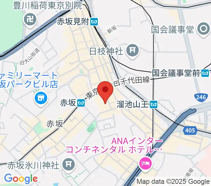 赤坂Jaka'zの地図