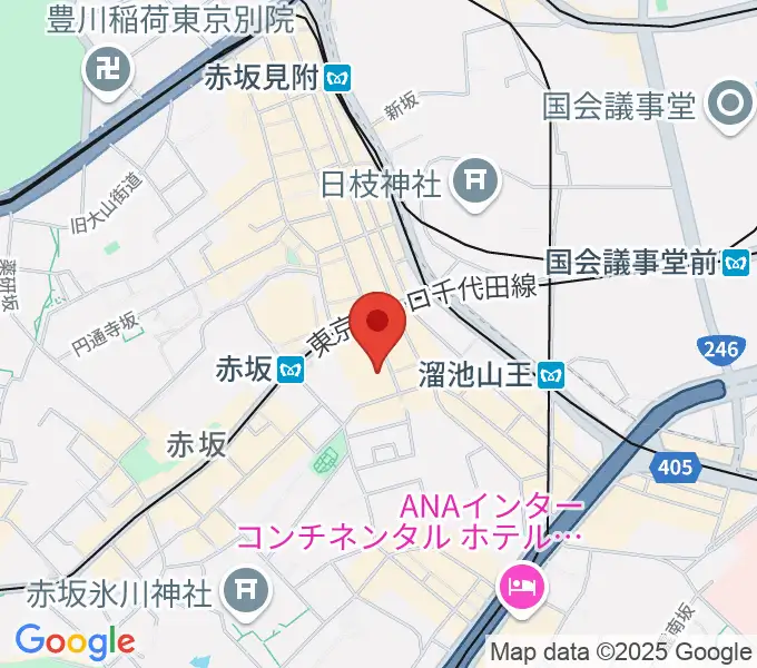 赤坂Jaka'zの地図