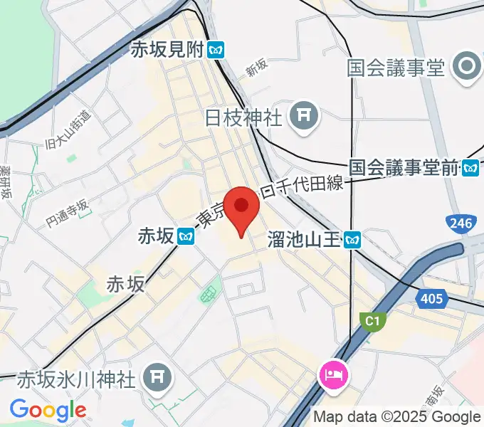 赤坂Jaka'zの地図