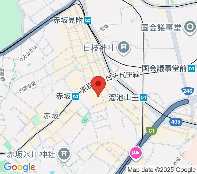 赤坂Jaka'zの地図