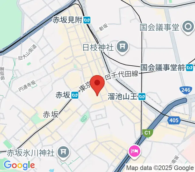 赤坂Jaka'zの地図