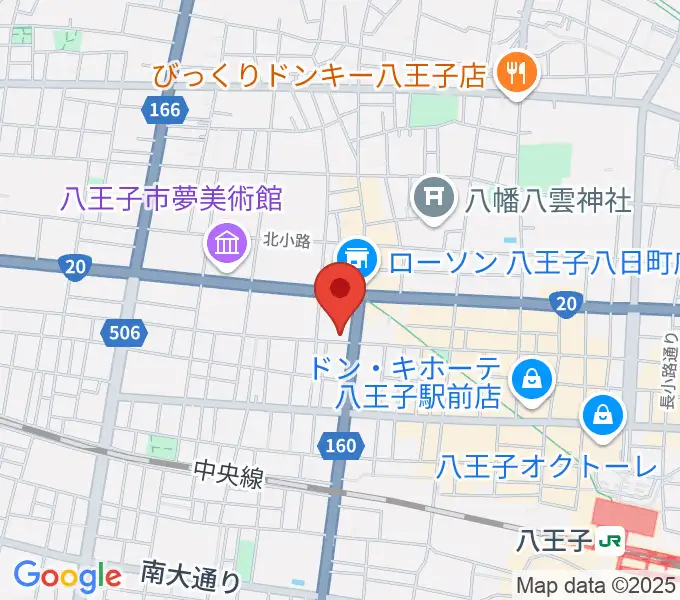 八王子SHeLTeRの地図
