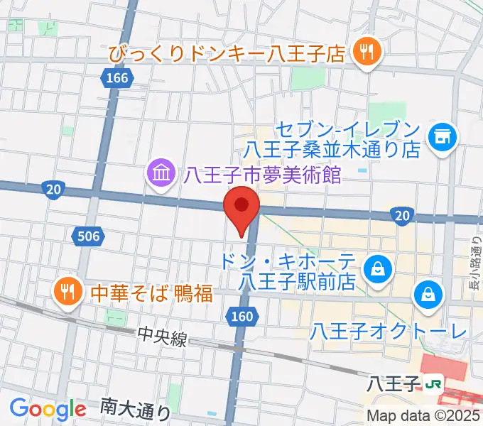 八王子SHeLTeRの地図