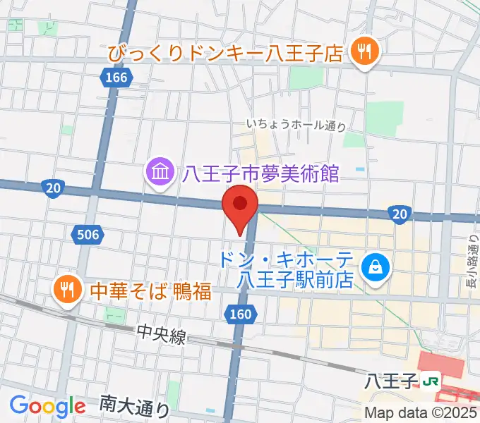 八王子SHeLTeRの地図