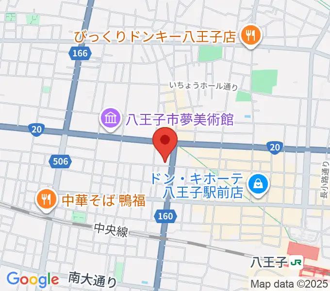 八王子SHeLTeRの地図