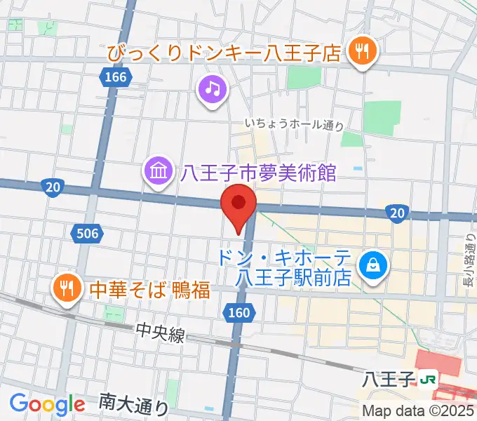 八王子SHeLTeRの地図