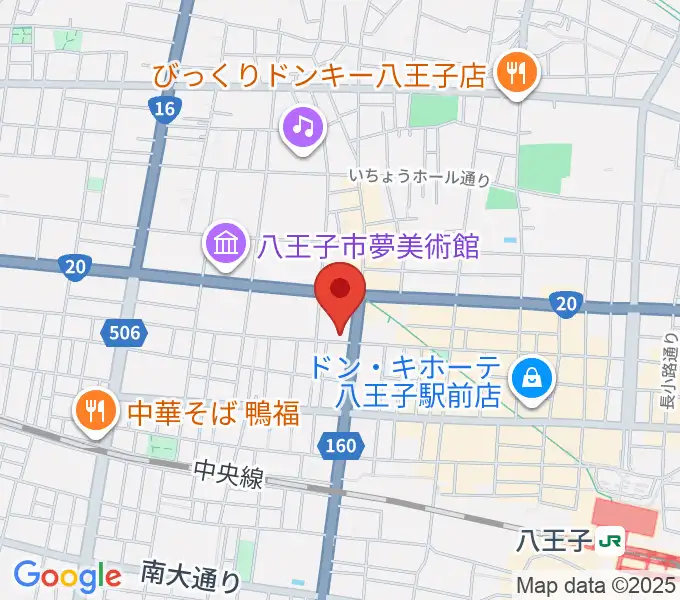 八王子SHeLTeRの地図