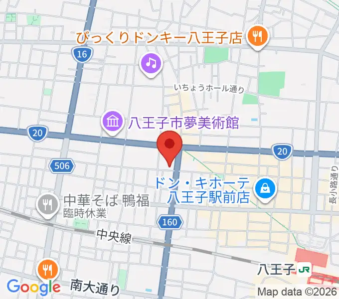 八王子SHeLTeRの地図