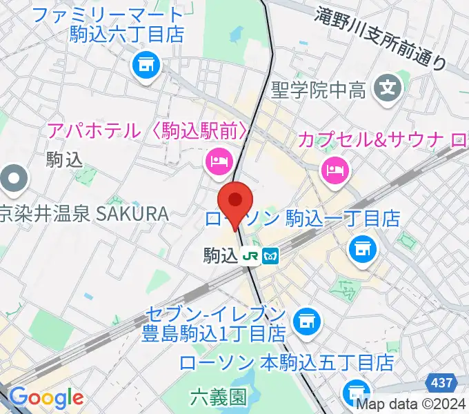 スタジオダンダンの地図