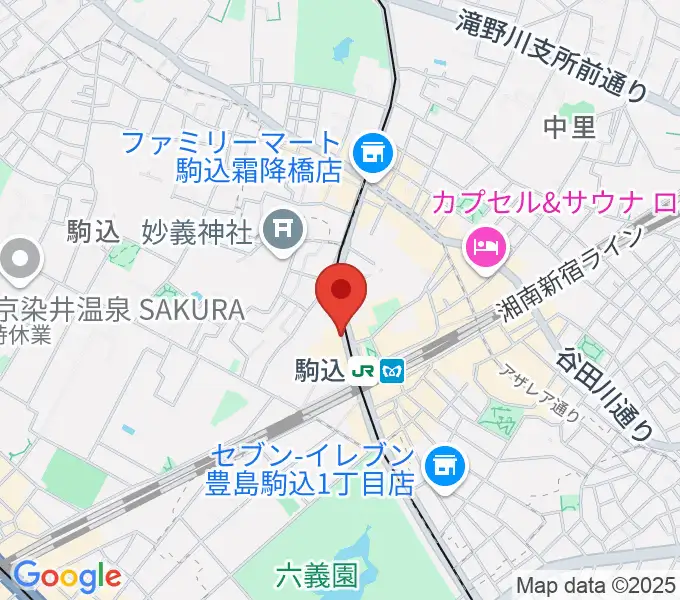 スタジオダンダンの地図