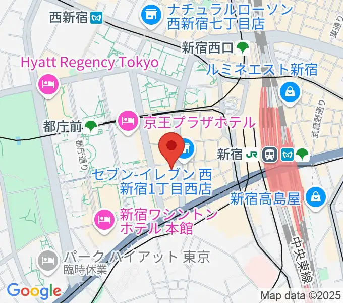 EYS音楽教室 新宿スタジオの地図