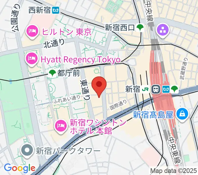 EYS音楽教室 新宿スタジオの地図