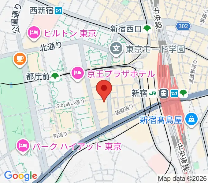 EYS音楽教室 新宿スタジオの地図