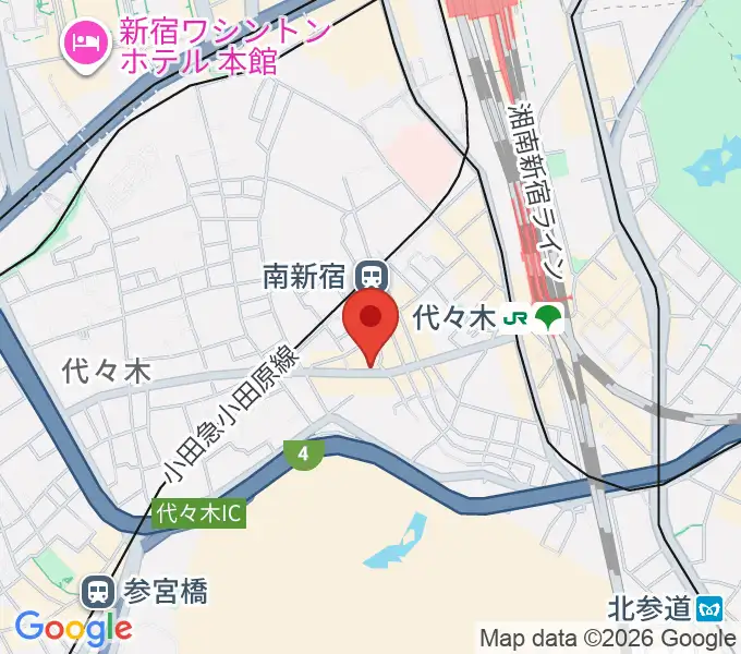 ベリーメリーミュージックスクール代々木校の地図