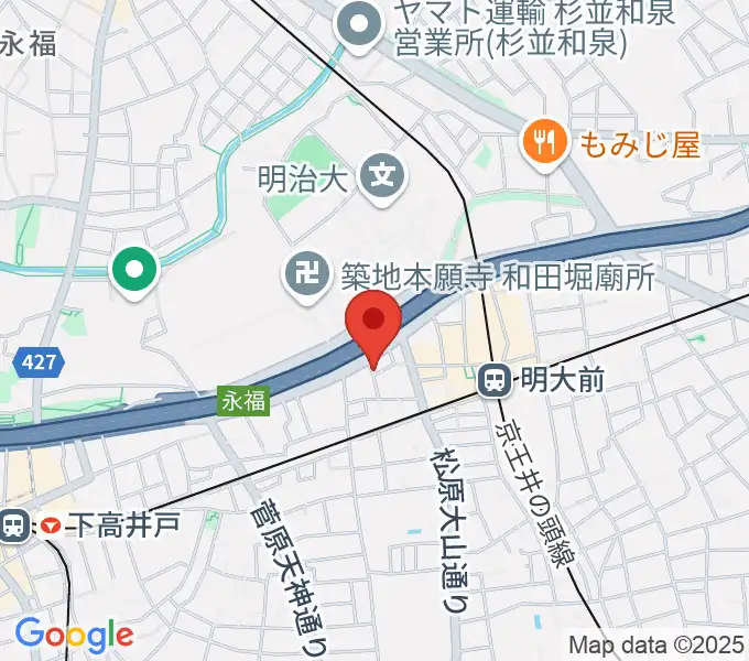 ダルクローズ･ジャパン･リトミックスクール明大前校の地図