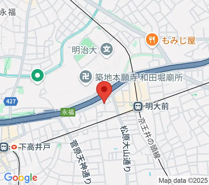 ダルクローズ･ジャパン･リトミックスクール明大前校の地図