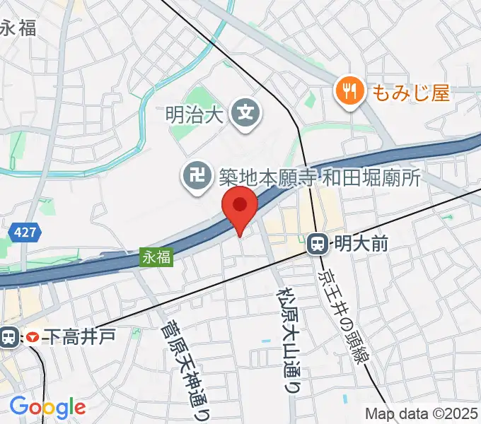 ダルクローズ・ジャパン・リトミックスクール明大前校の地図