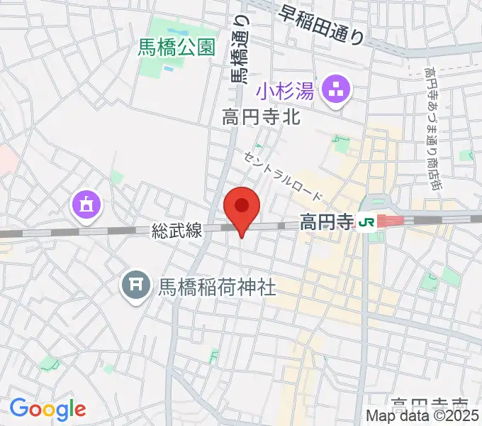 片岡マンドリン研究所の地図