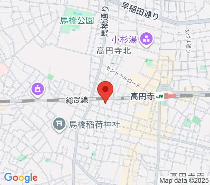 片岡マンドリン研究所の地図