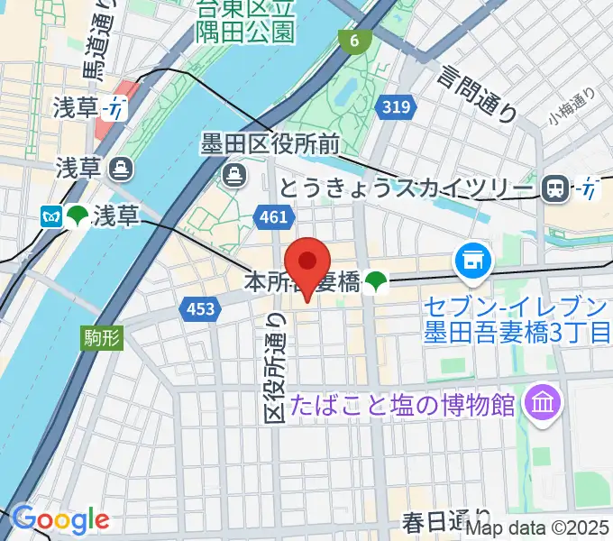 音楽の森アスパイアの地図