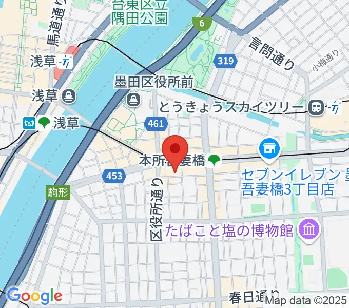 音楽の森アスパイアの地図