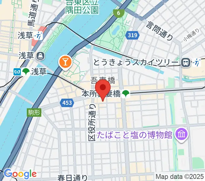 音楽の森アスパイアの地図