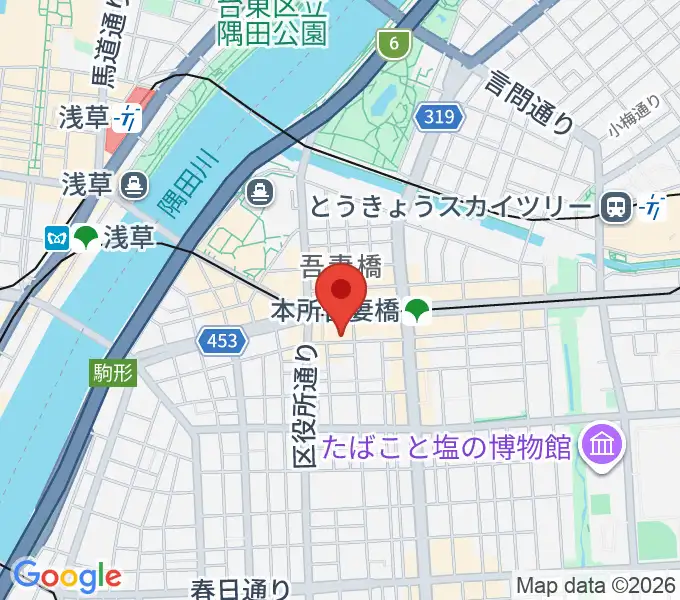 音楽の森アスパイアの地図