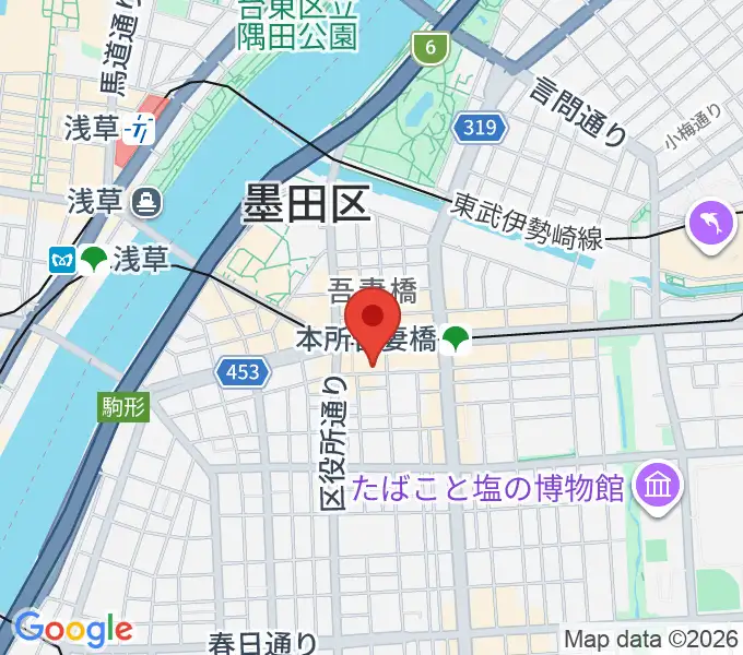 音楽の森アスパイアの地図