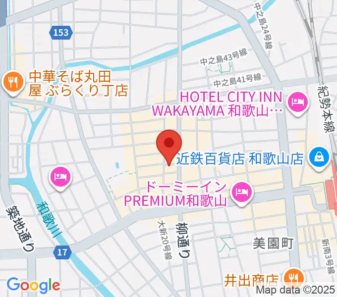 和歌山アビーロードの地図