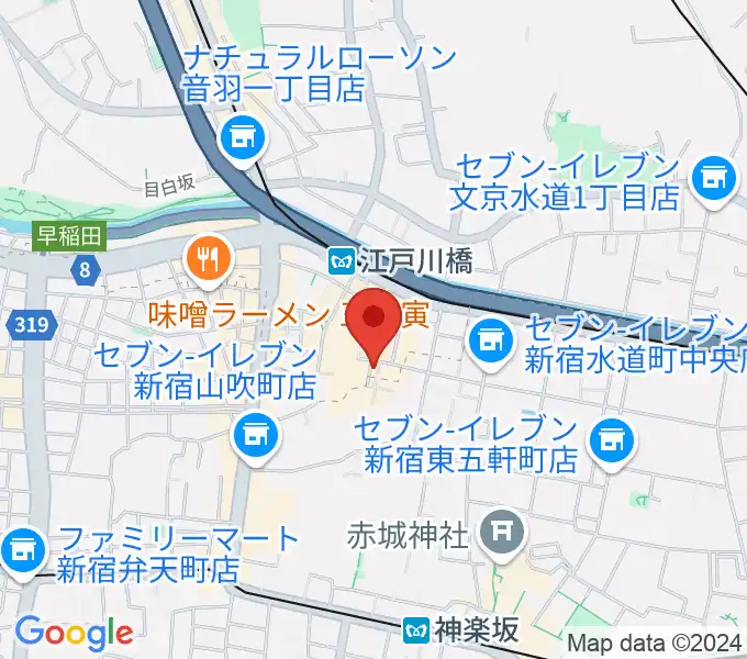 ピアノパッサージュの地図