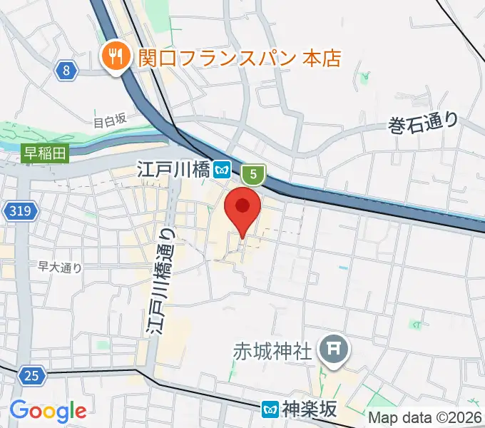 ピアノパッサージュの地図