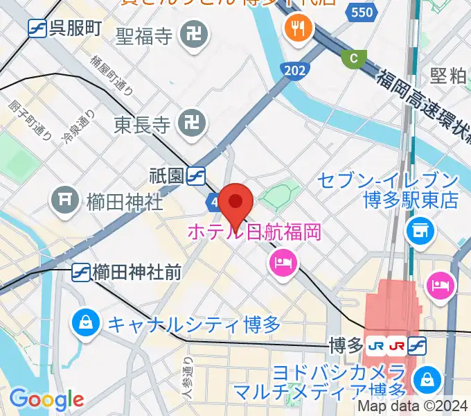 ボーカルスクールVOAT 福岡校の地図