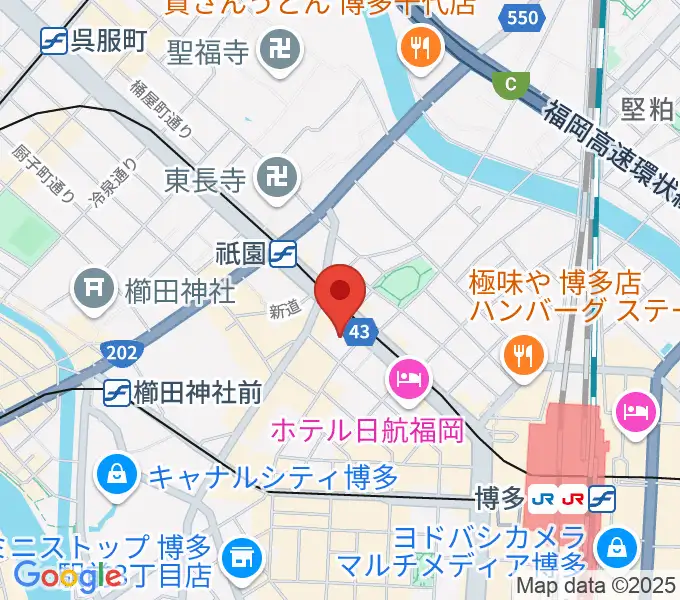 ボーカルスクールVOAT 福岡校の地図