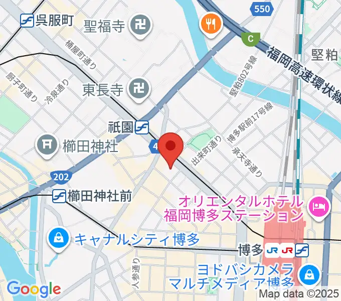 ボーカルスクールVOAT 福岡校の地図