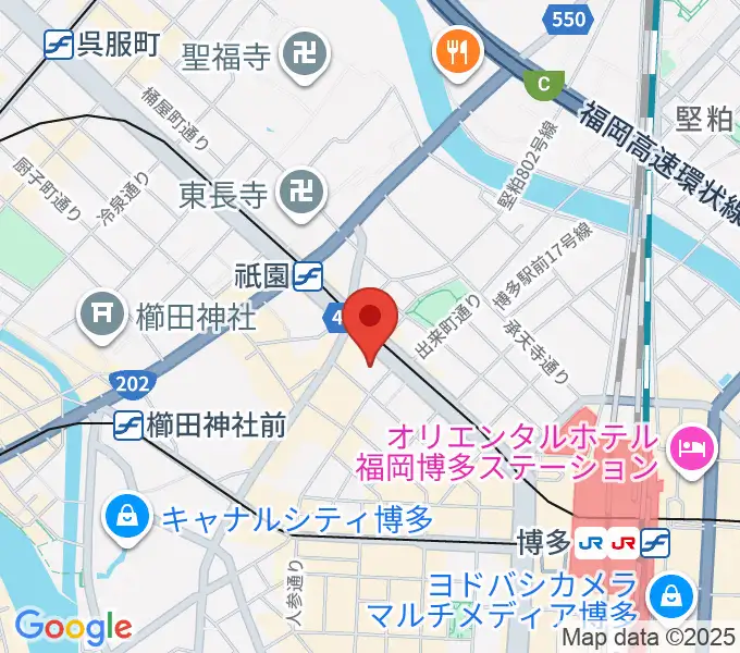 ボーカルスクールVOAT 福岡校の地図