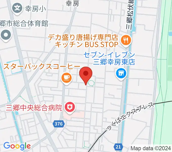 たなかピアノレッスンの地図