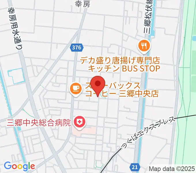 たなかピアノレッスンの地図