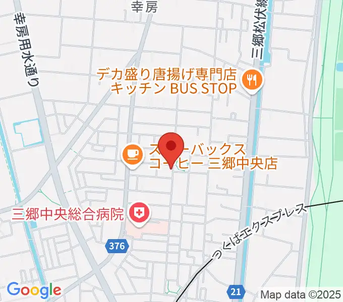 たなかピアノレッスンの地図
